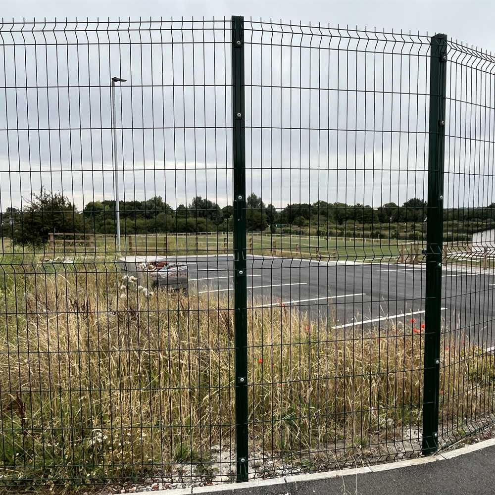 V Mesh Security Fencing Panel 2.4m x 3.0m - Black RAL 9005